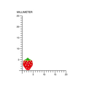 Pendientes Fresas Esmaltadas