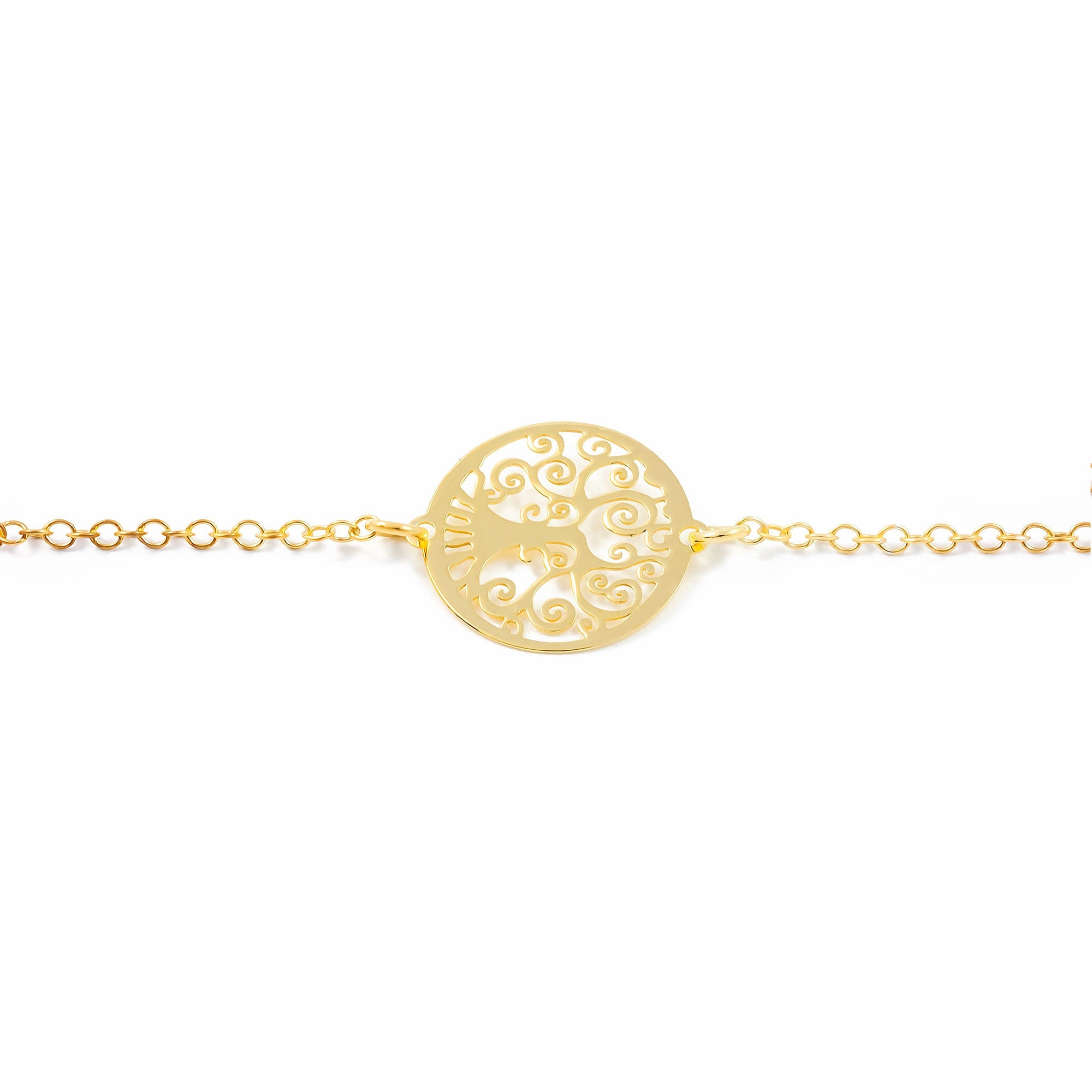 Pulsera Plata dorada Arbol de la Vida