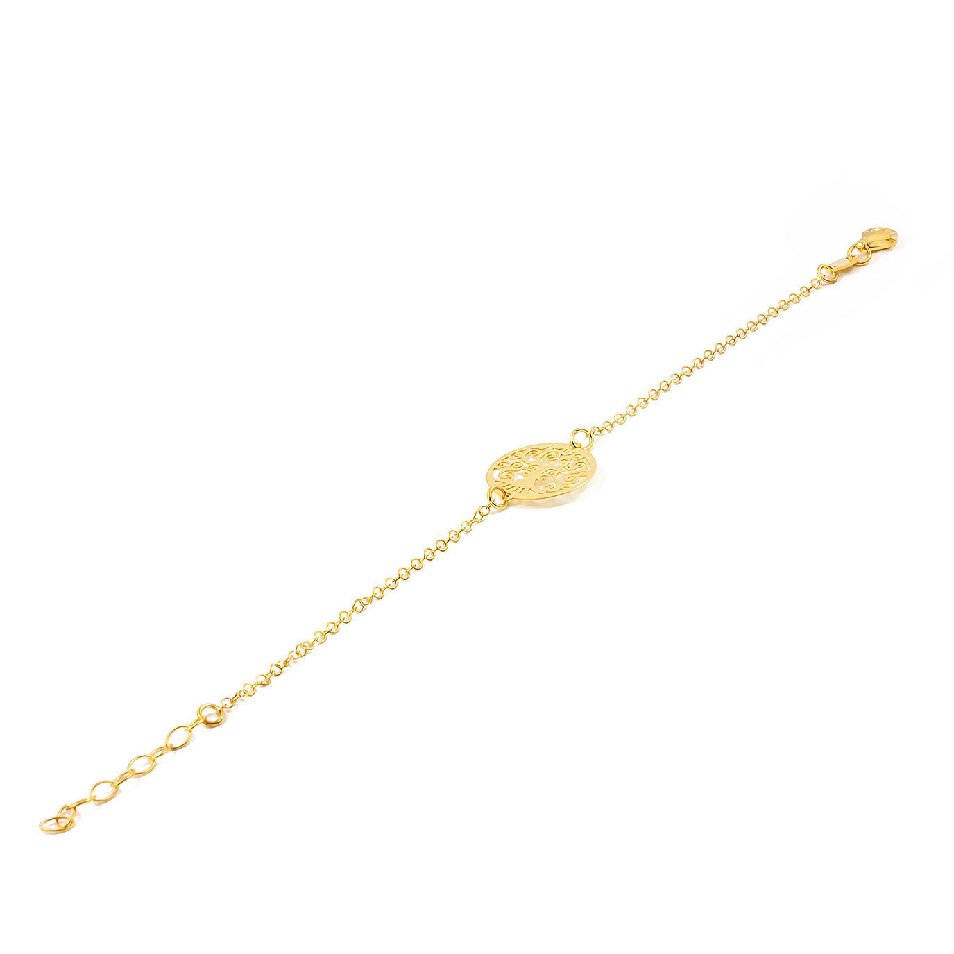 Pulsera Plata dorada Arbol de la Vida