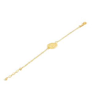 Pulsera Plata dorada Arbol de la Vida