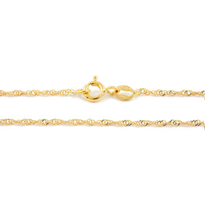 Cadena Fina Oro Amarillo Singapur (40 cm)