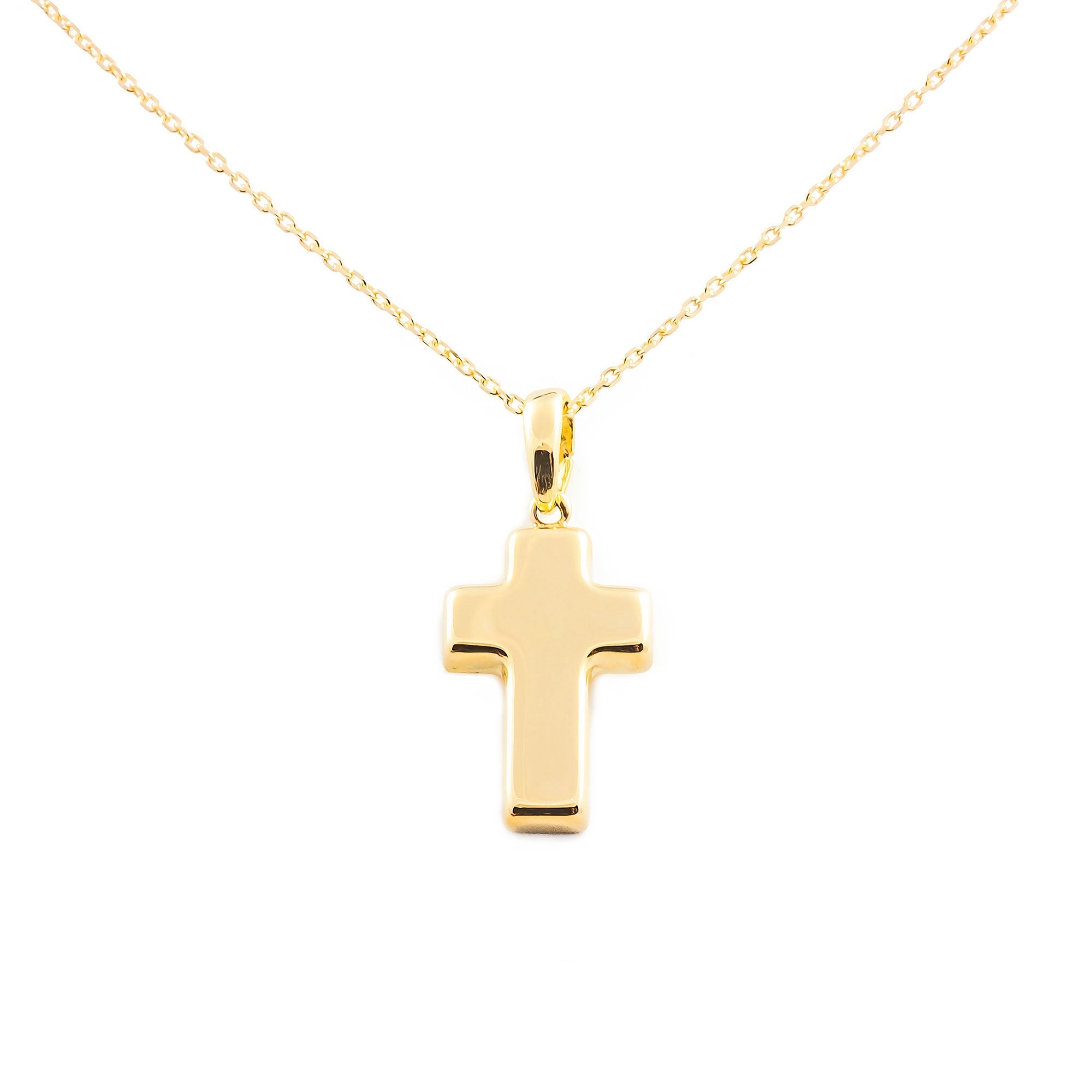 Cruz Oro lisa rectangular