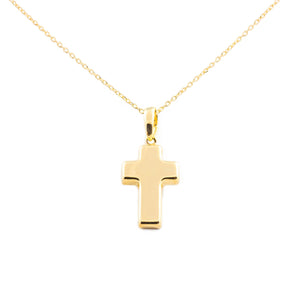 Cruz Oro lisa rectangular