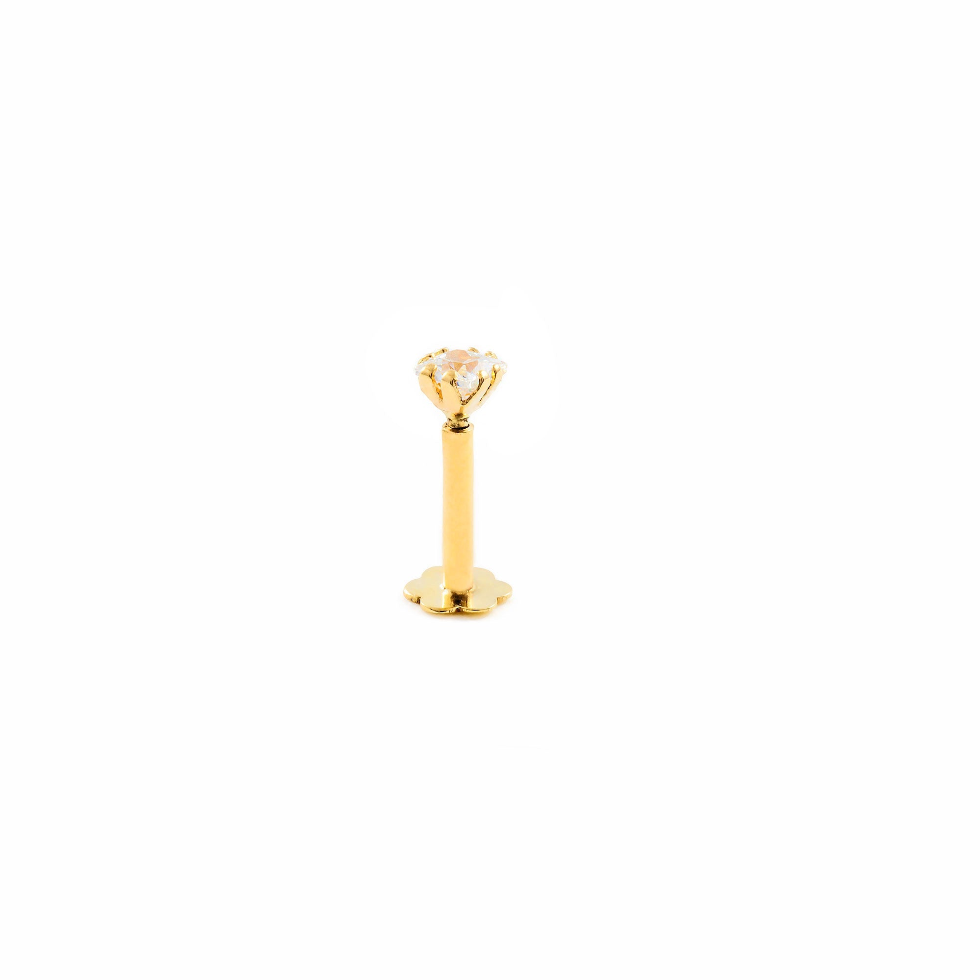 Piercing Oro cartilago carre 2,5 mm (9kts)