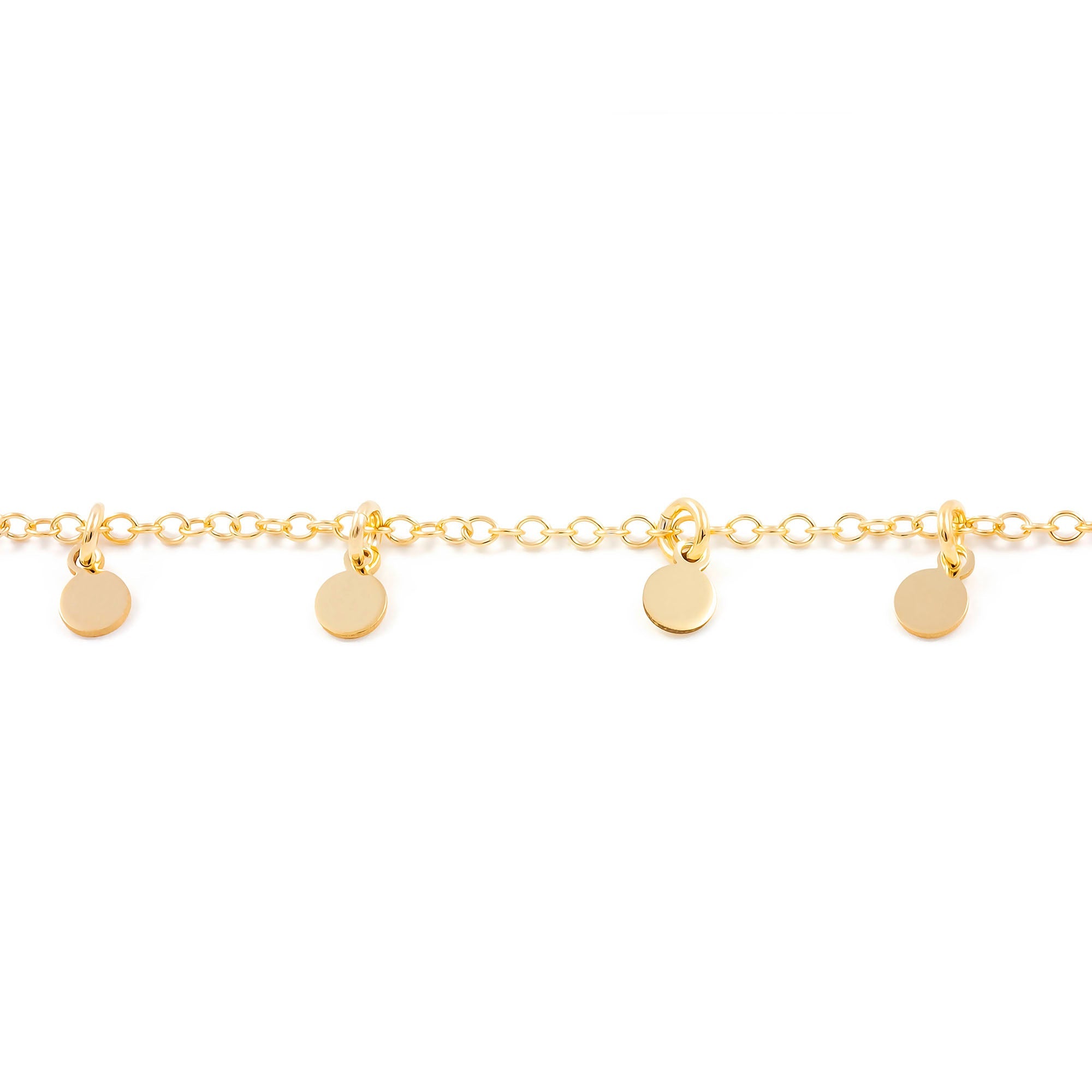 Pulsera Plata Dorada mini placas