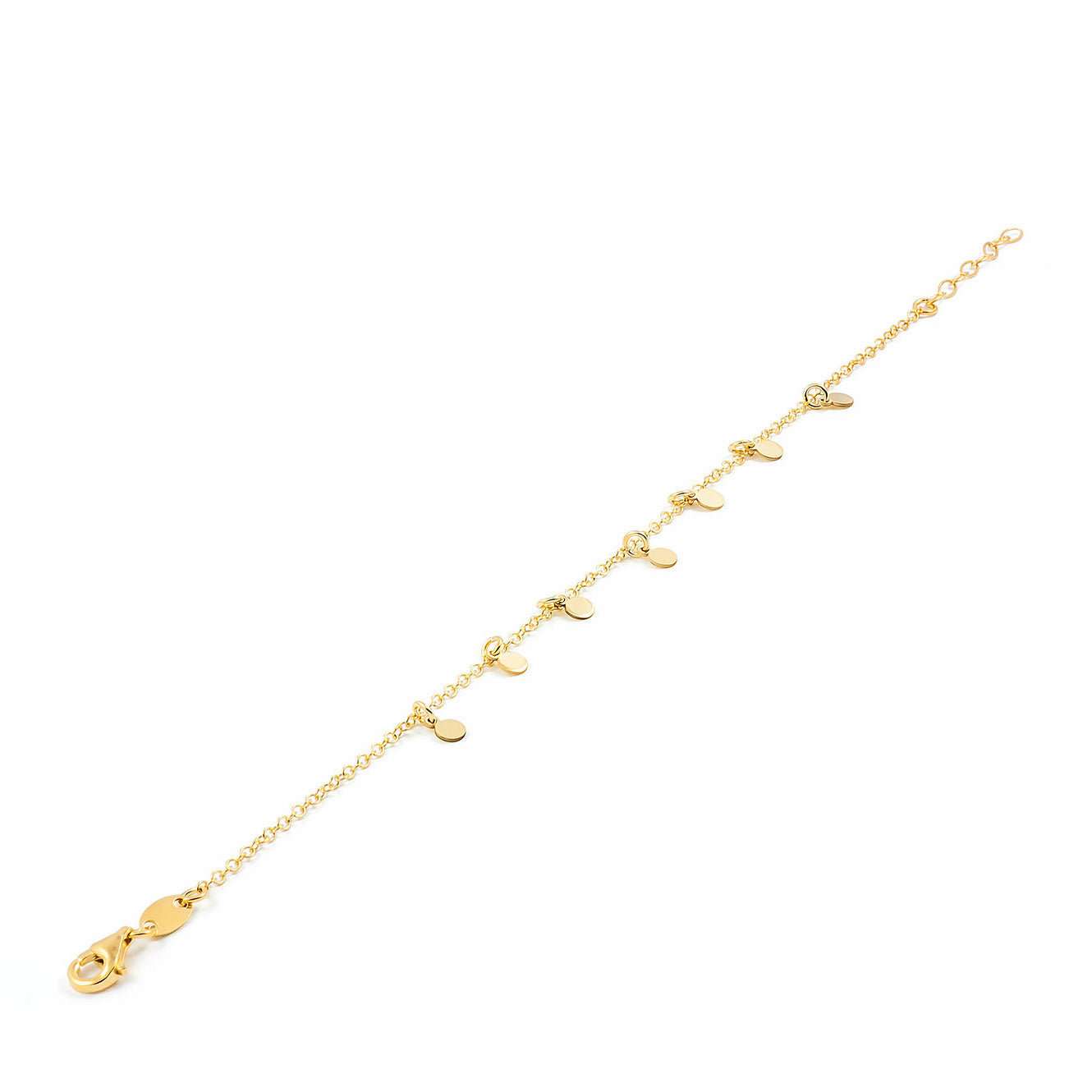 Pulsera Plata Dorada mini placas