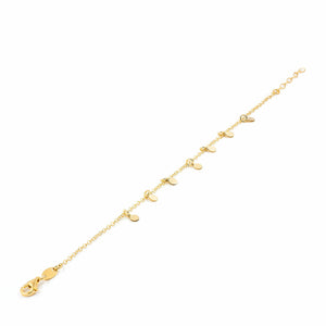 Pulsera Plata Dorada mini placas