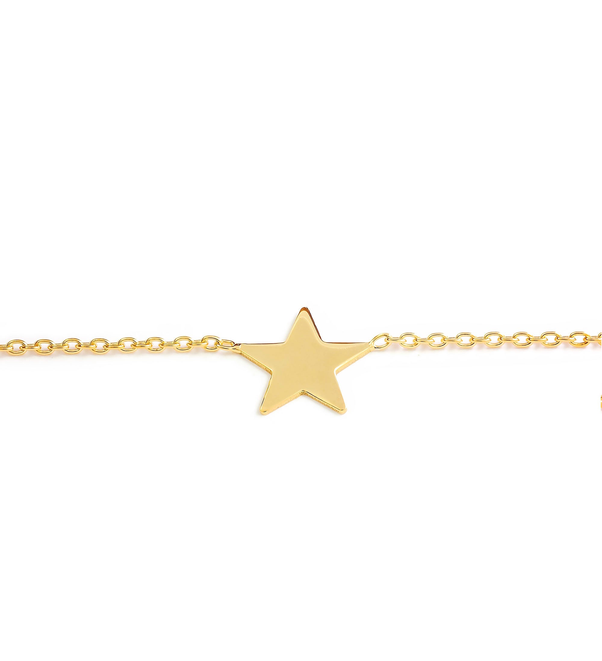 Pulsera Plata Dorada con Estrella