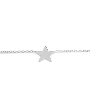 Pulsera Plata con Estrella