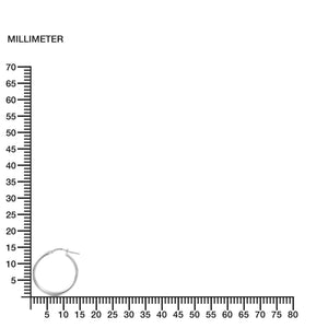 Pendientes Plata Aros media caña 16x4 mm