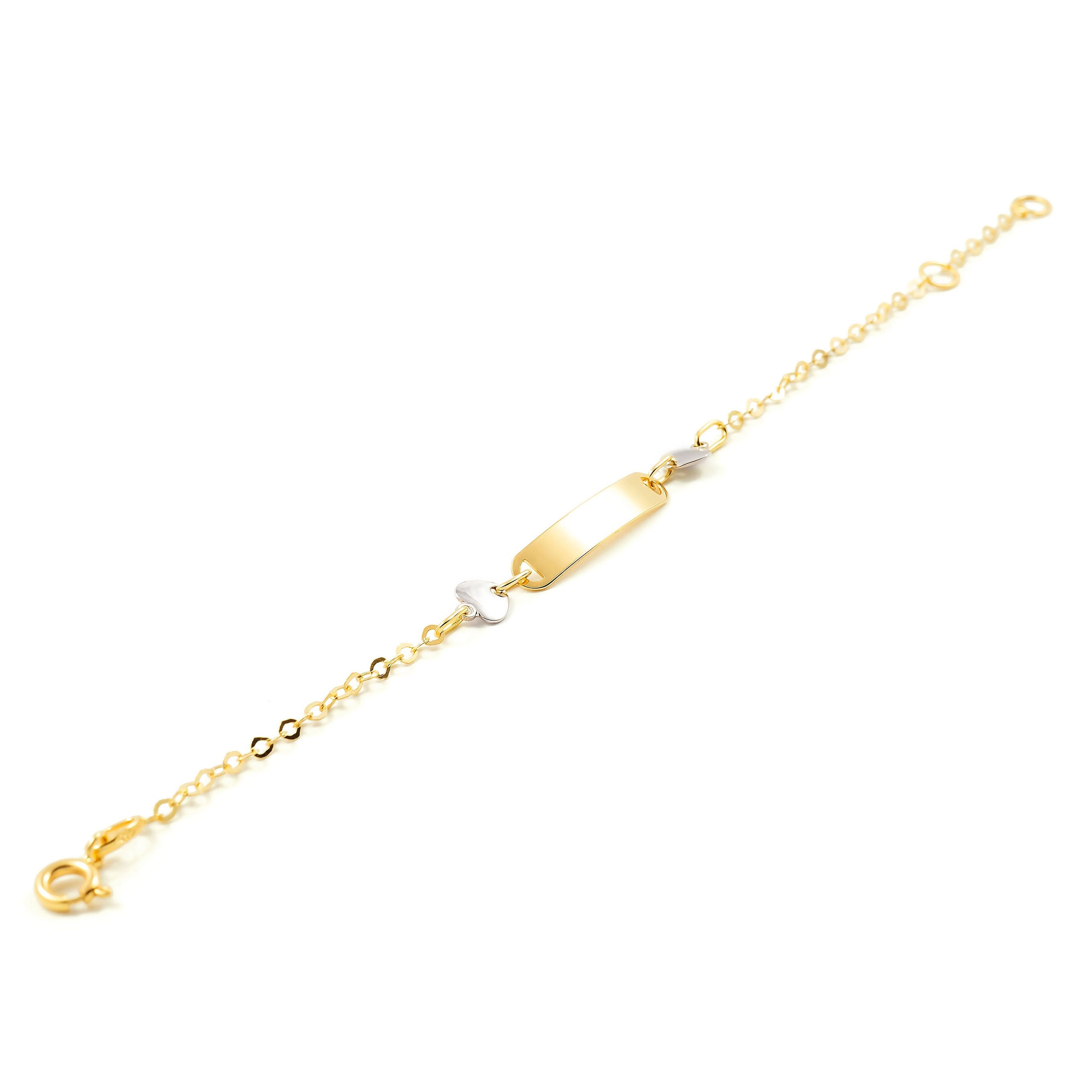 Esclava bicolor niña corazones