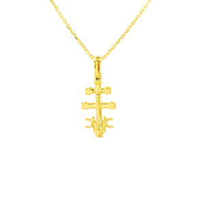 Cruz Oro lisa rectangular