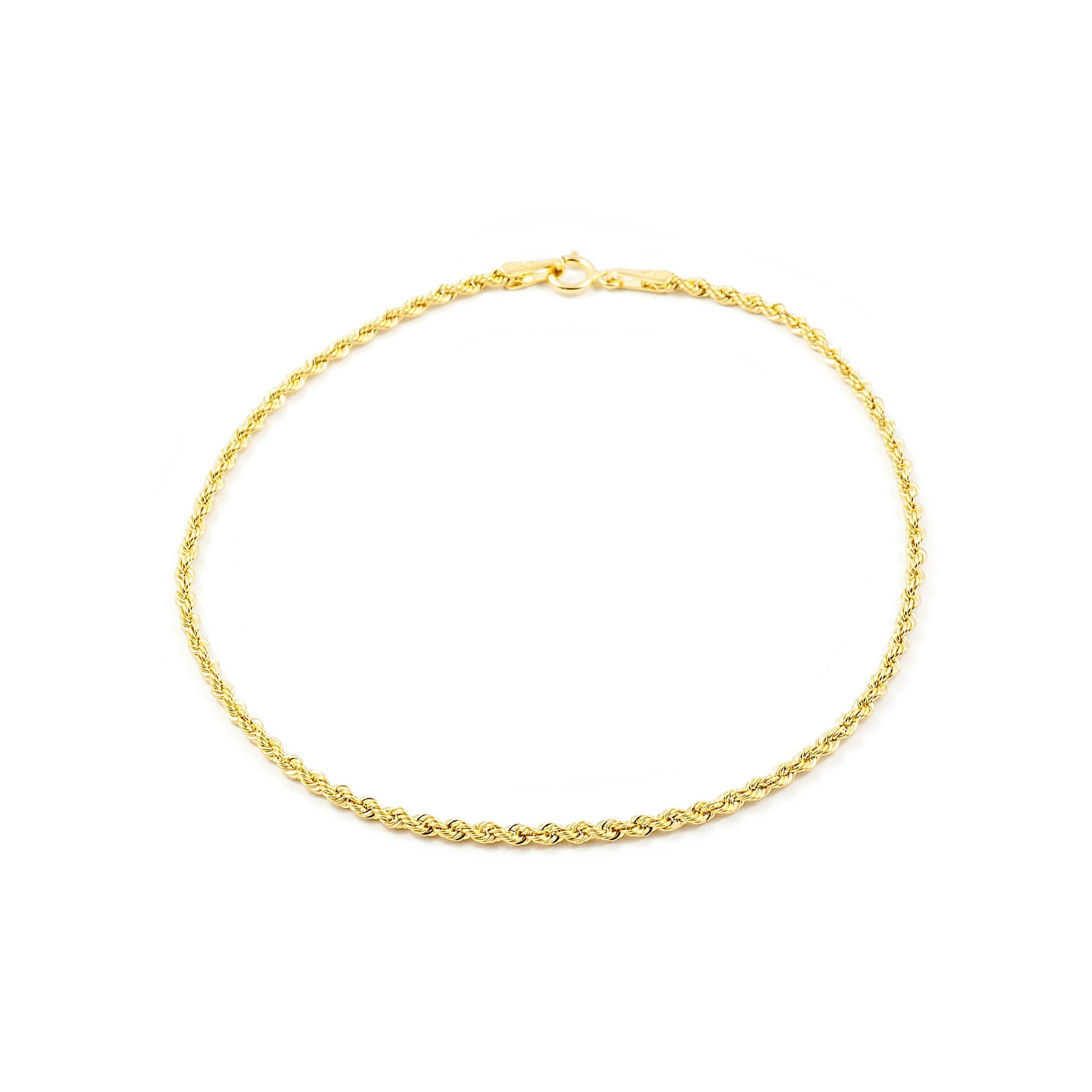 Pulsera Mujer Oro Amarillo 9K Salomonico Hueca 19 cm