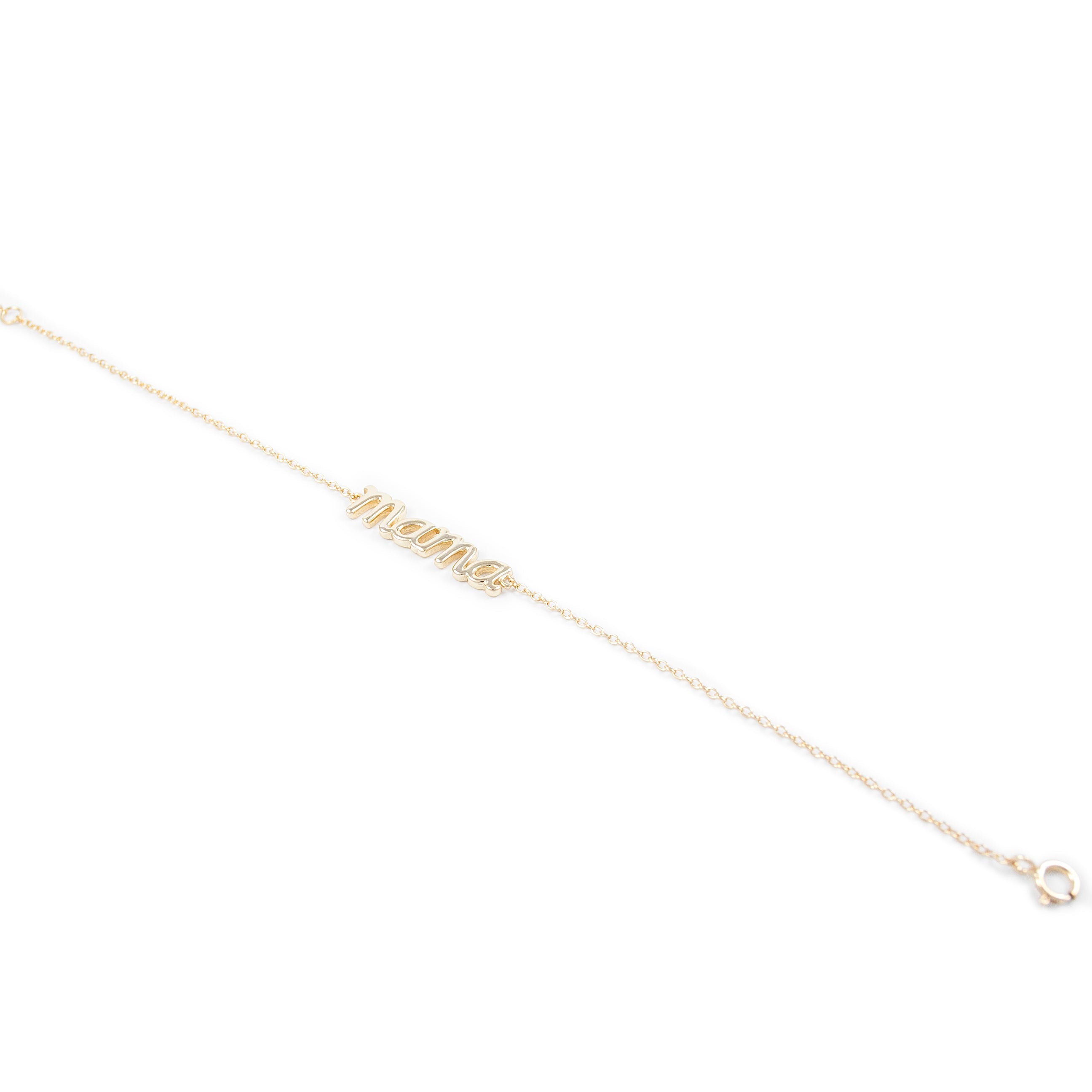 Pulsera de Plata Dorada Mama