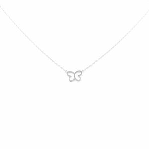 Collar Plata con Mariposa