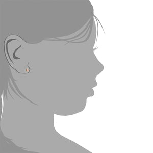 Pendientes Bebe o Niña Oro Oso Esmaltado Rosa