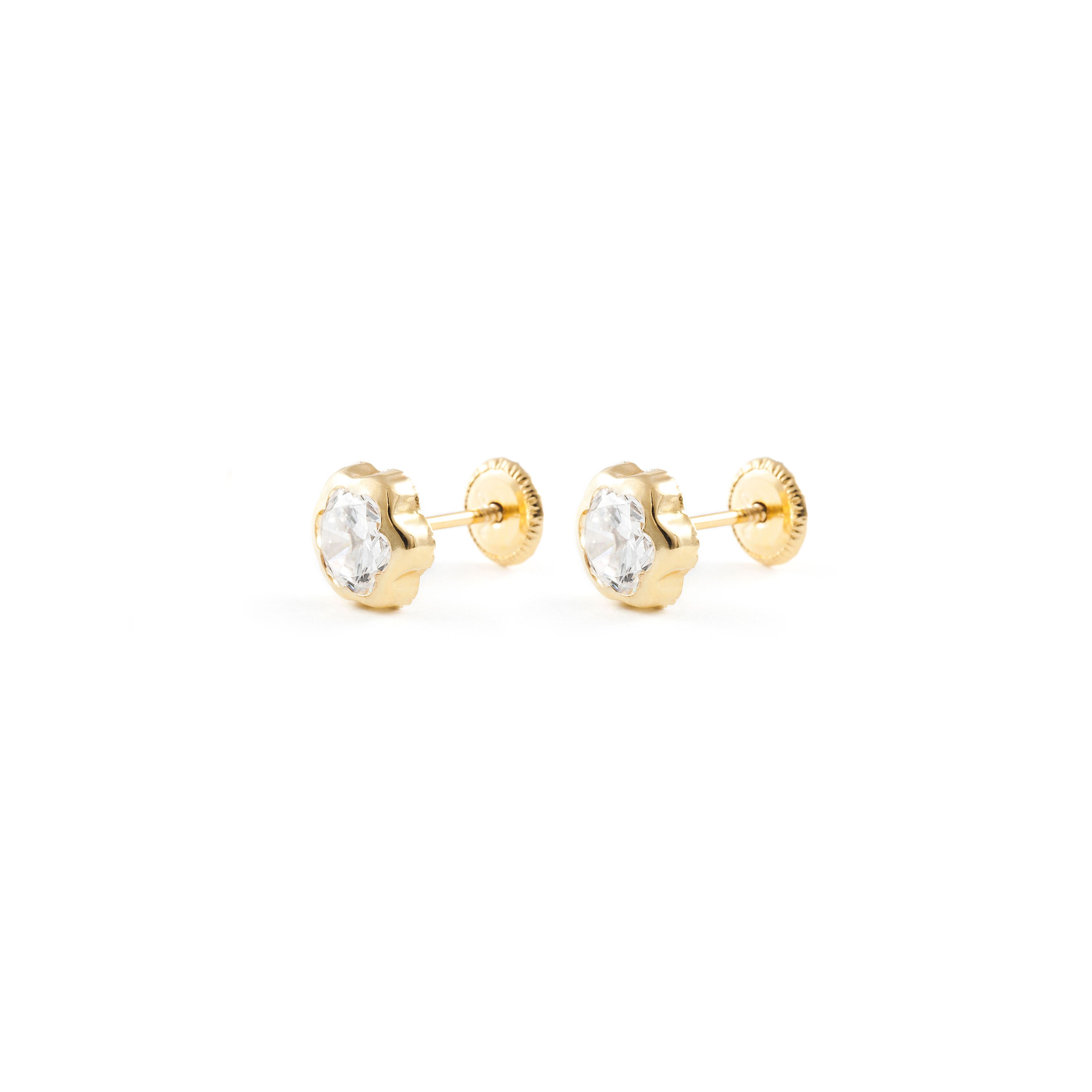 Pendientes Bebe o niña de Chaton Margarita 6 mm.
