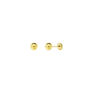 Pendientes Bebe o niña Bola Lisa 5 mm.
