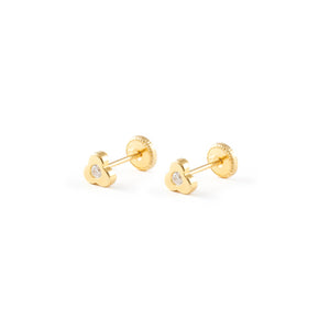 Pendientes Bebe trebol tres hojas