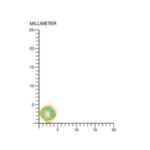 Pendientes Bebe o niña redondo Esmalte Verde