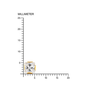 Pendientes Bebe o niña cuadrados