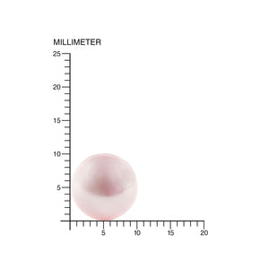 Pendientes Plata Perla Swarovski rosa 10 mm