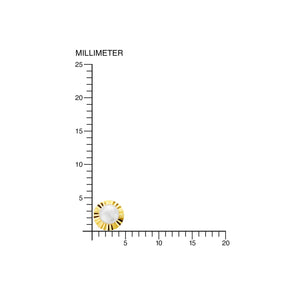 Pendientes Bebe Perla Redondo facetado