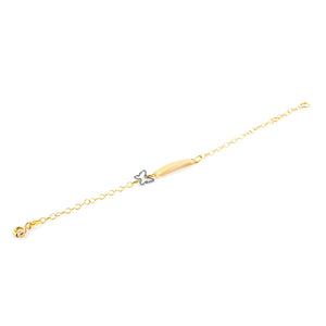 Esclava Bebe Lisa Bicolor con mariposa