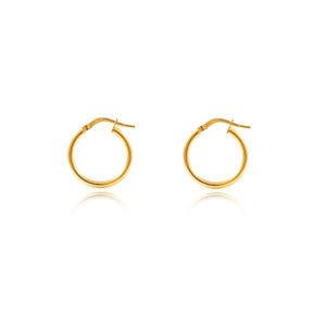 Pendientes Niña o Mujer Aros lisos 15x2 mm