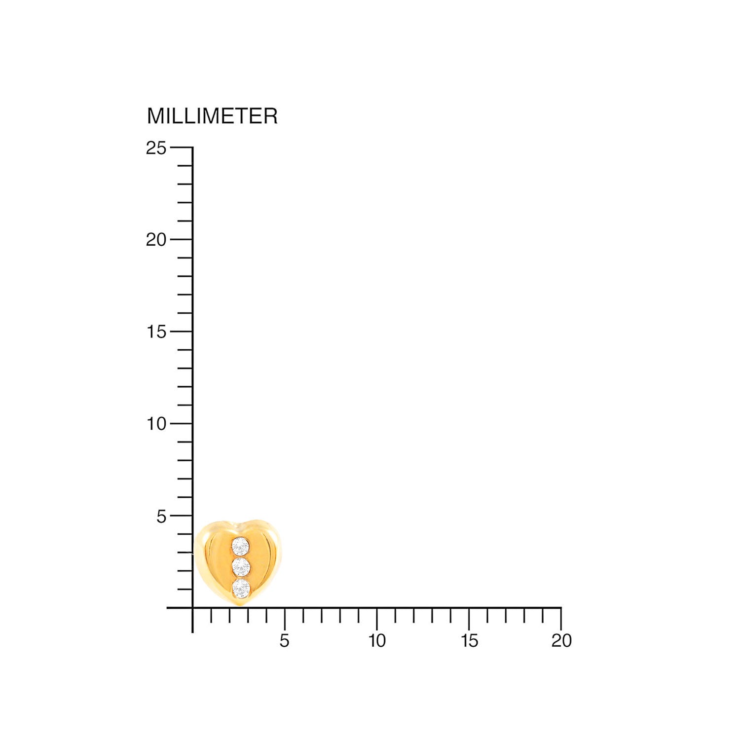 Pendientes Bebe o niña Corazon