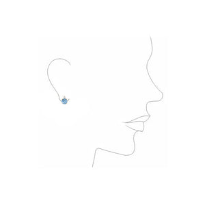 Pendientes Niña Redondos Agua y Circonita