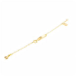 Esclava Bebe Lisa oro amarillo corazon