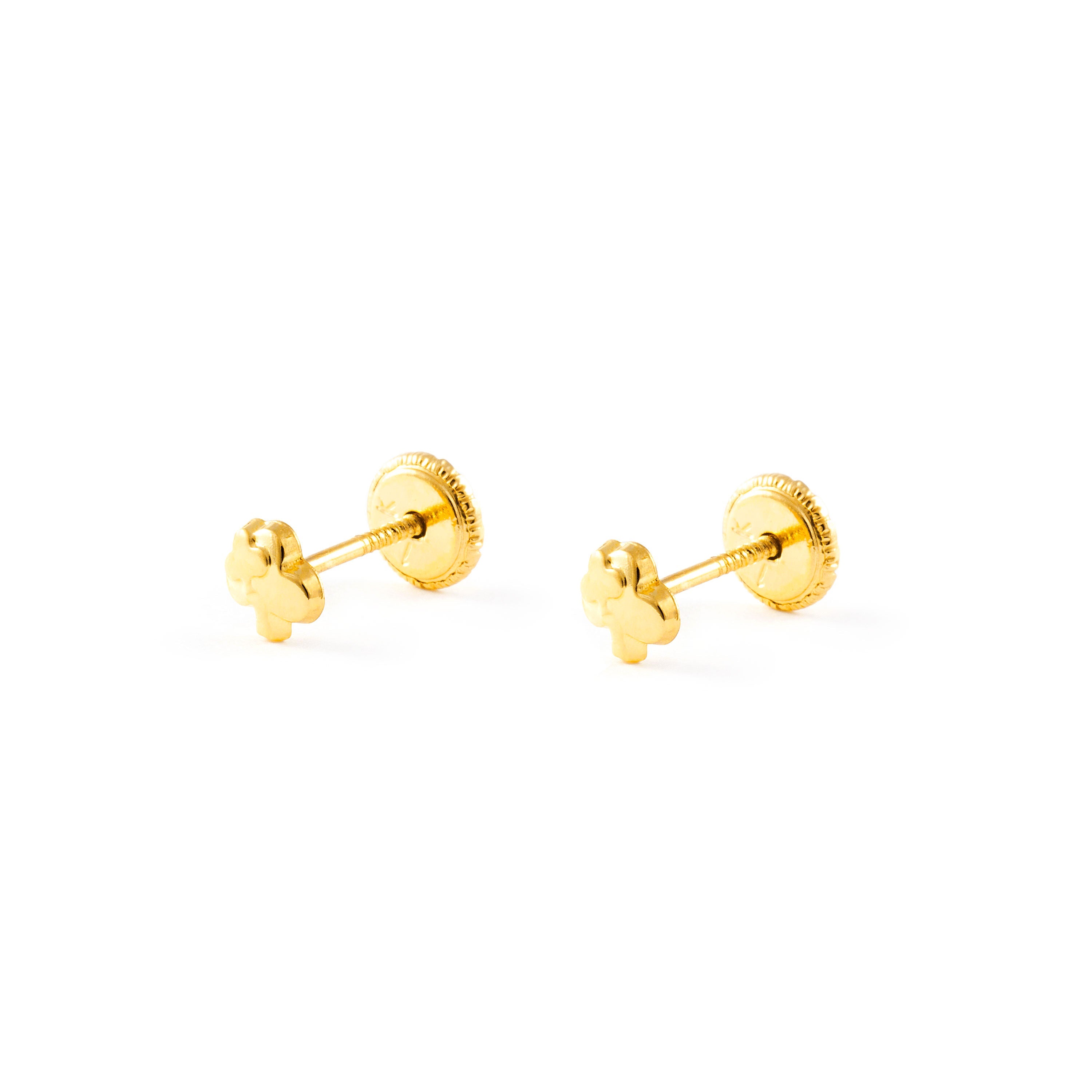 Pendientes Bebe doble trebol