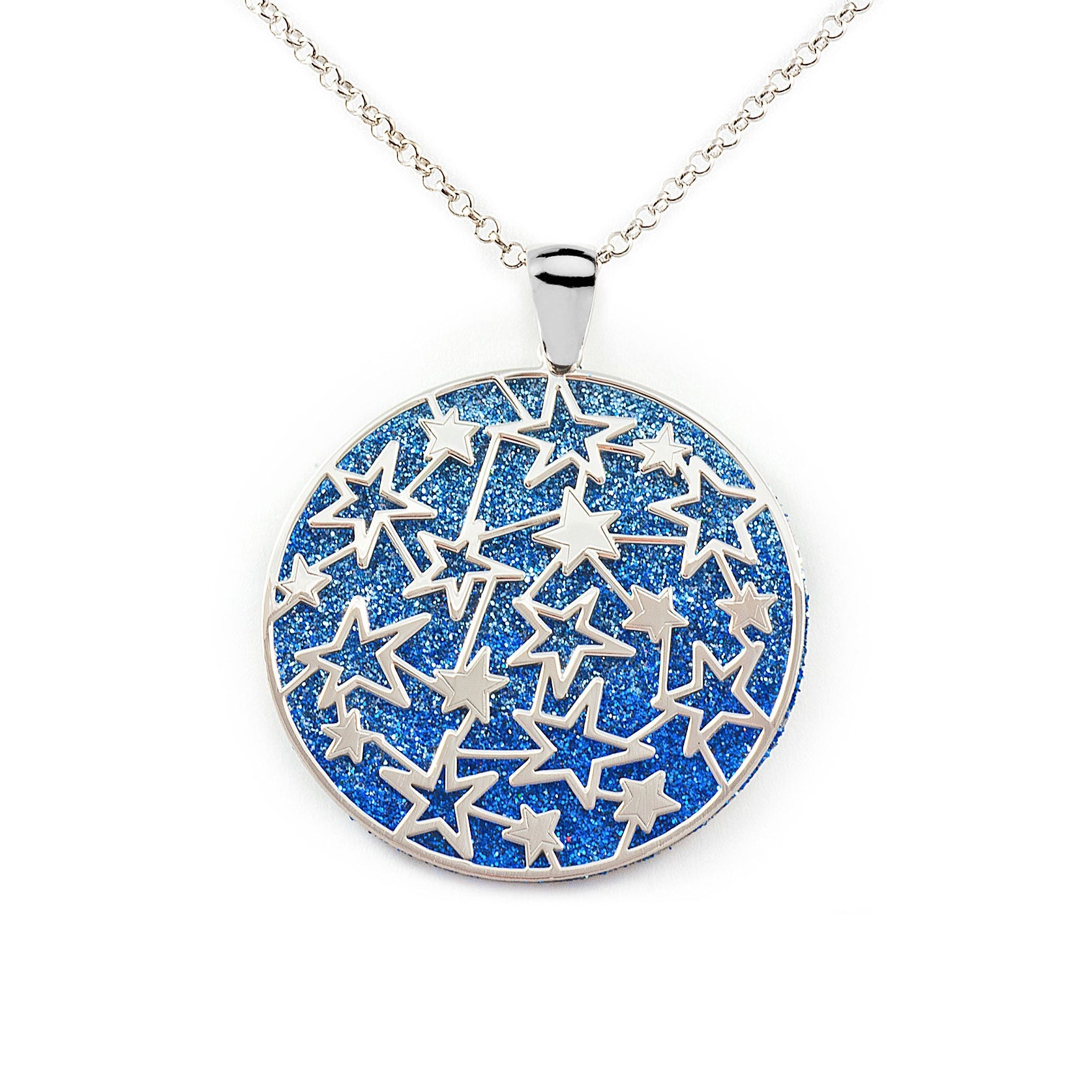 Colgante Plata de Ley Estrella Brillo y Textura