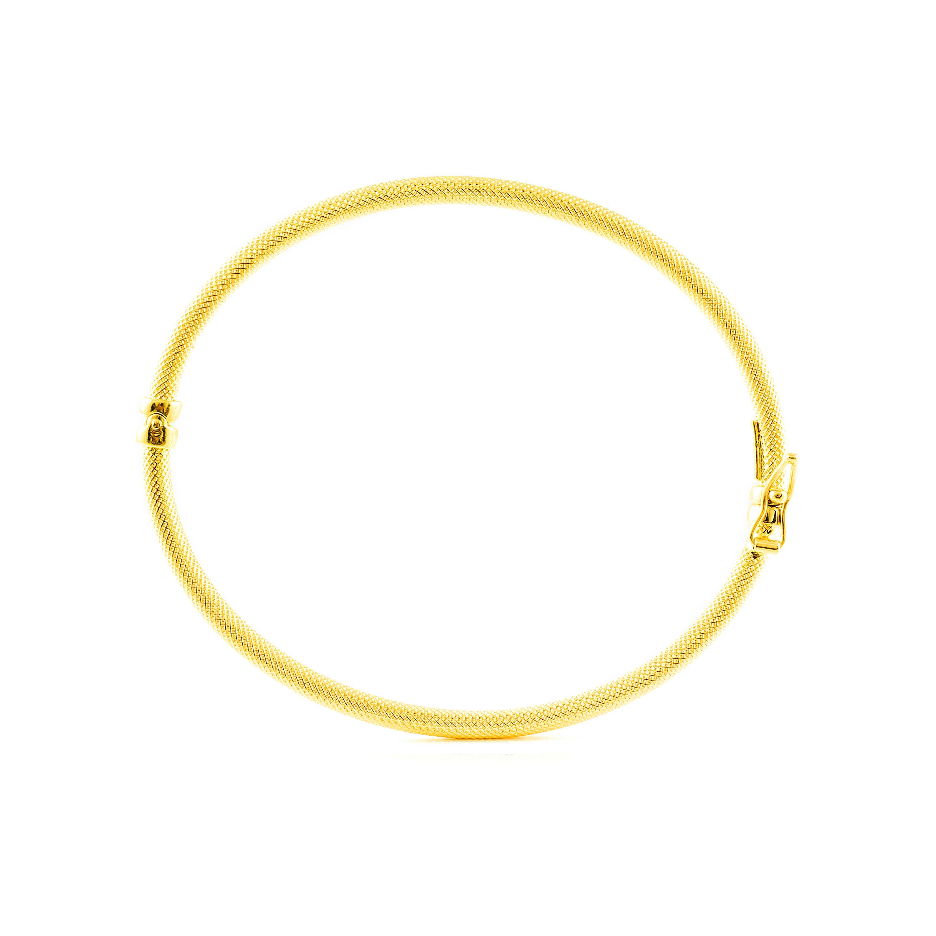 Pulsera Mujer Oro Amarillo 9K Texturado 7 cm