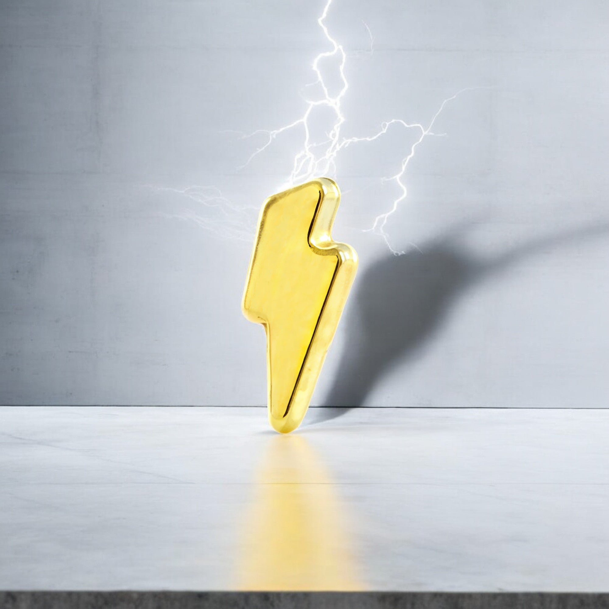 Piercing Oro Amarillo 9K Cartilago Rayo Brillo