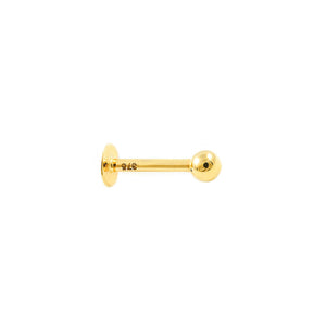 Piercing Oro Labio bola lisa 3 mm (9kts)