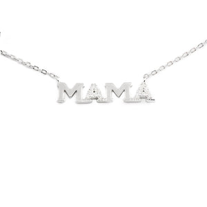 Collar Plata Mama con Circonitas