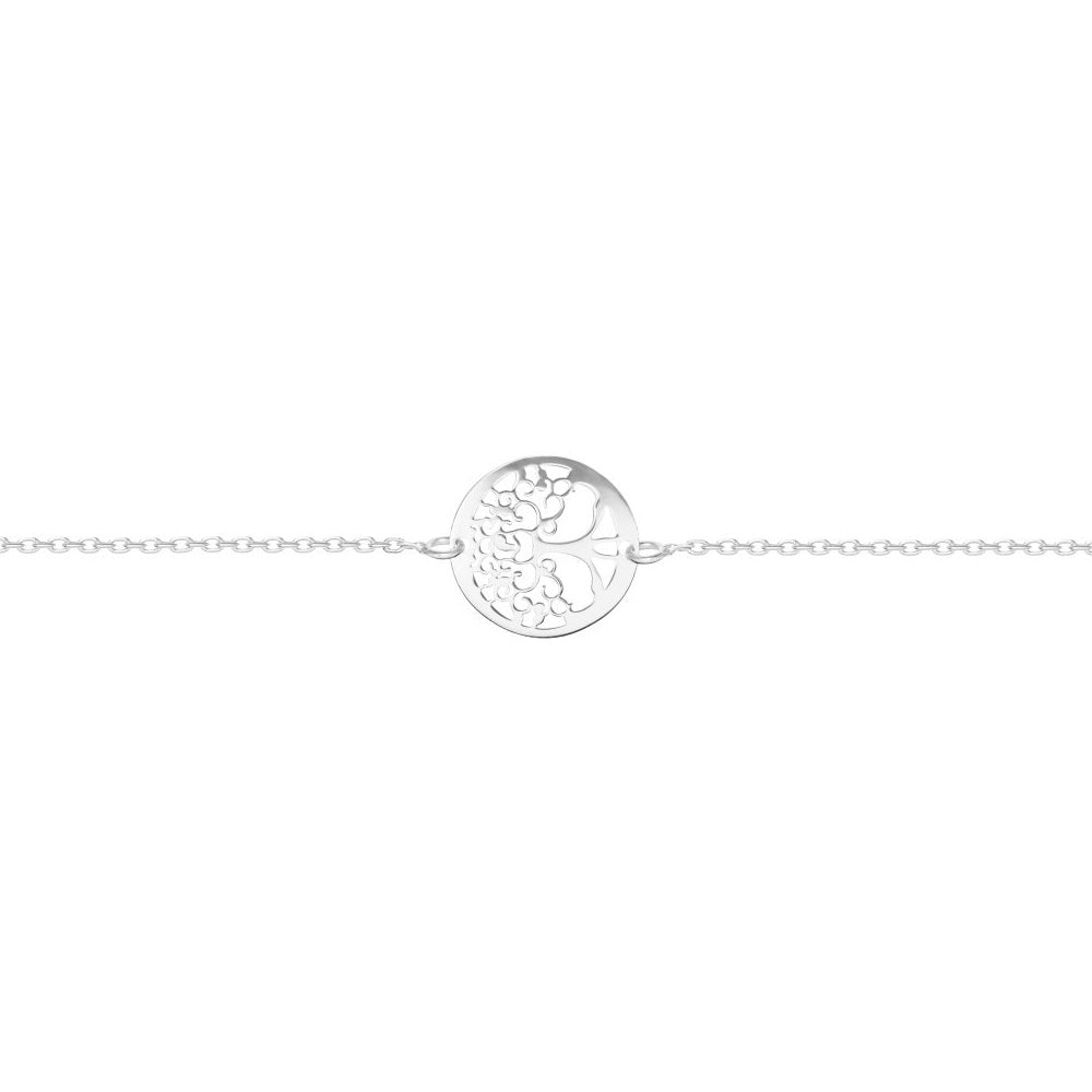 Pulsera Mujer Plata de Ley Arbol de la vida Brillo