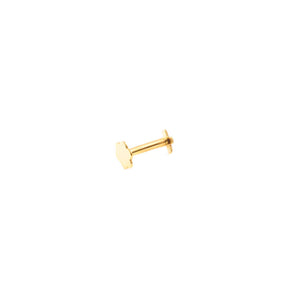 Piercing Oro cartilago cruz 4 mm (9kts)