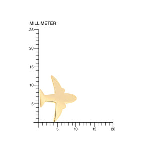 Pendientes oro niña Avión (9Kts)