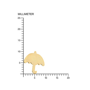 Pendientes oro niña Paraguas (9Kts)