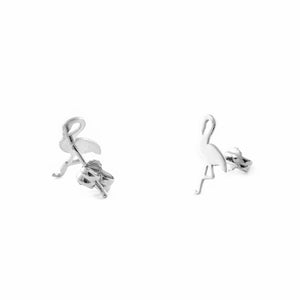 Pendientes plata flamenco