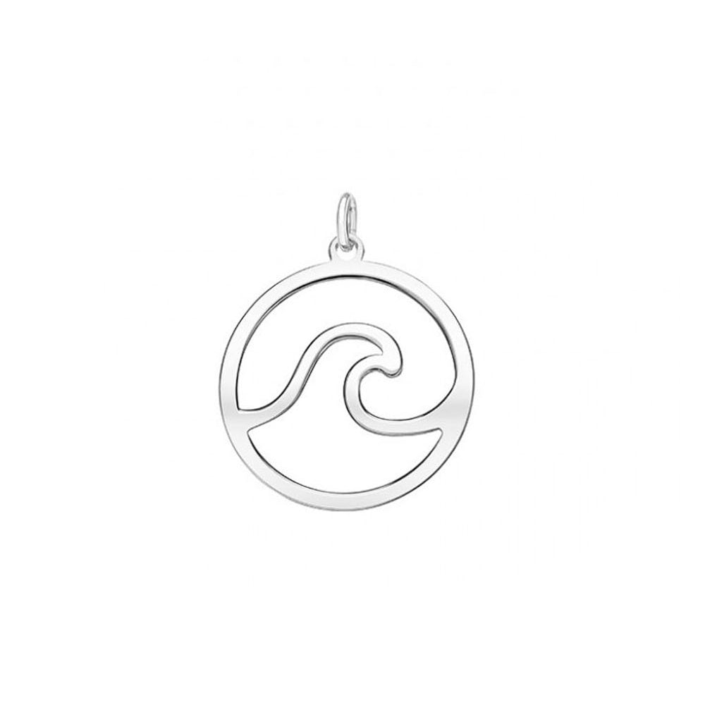 Shiny Wave Sterling Silver Necklace