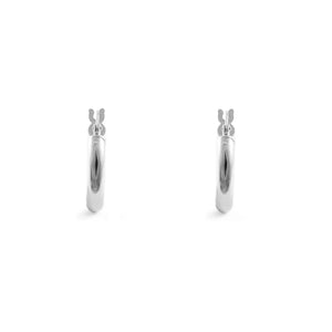 Pendientes Plata Aros redondos Lisos 16(10)x3 mm