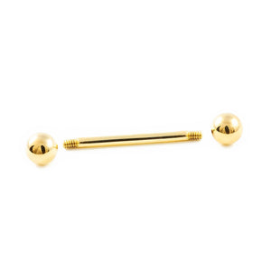 Piercing Oro Lengua bola 5 mm (18kts)