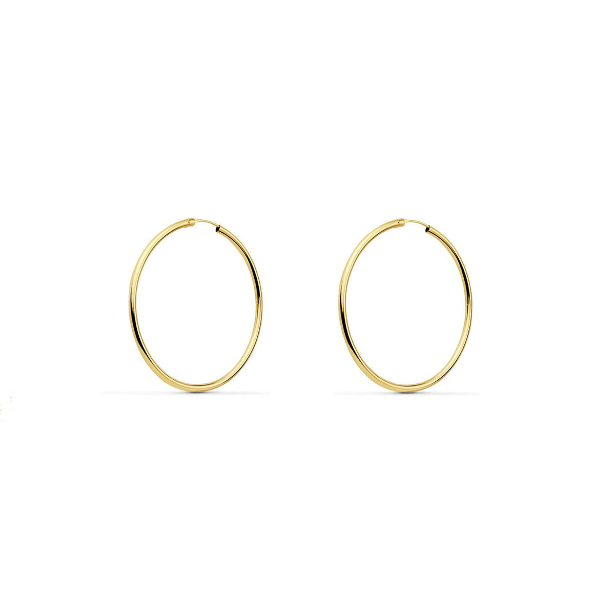 Pendientes Mujer oro Aros lisos 25x1,5 mm