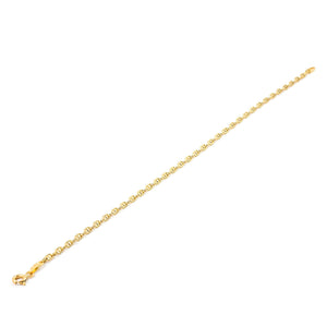 Pulsera Oro amarillo forzada ancla