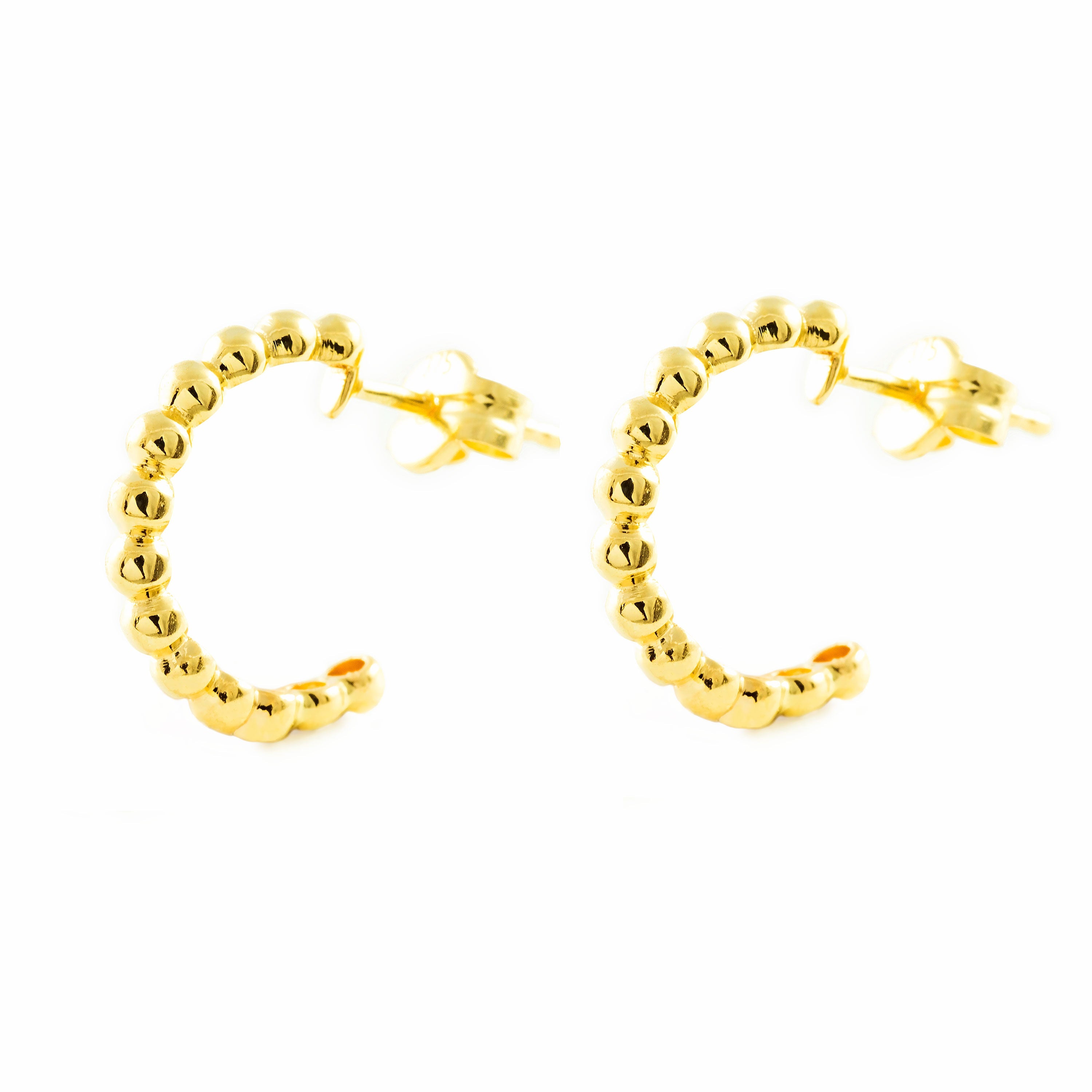 Pendientes Mujer Oro Amarillo 9K Bola Brillo