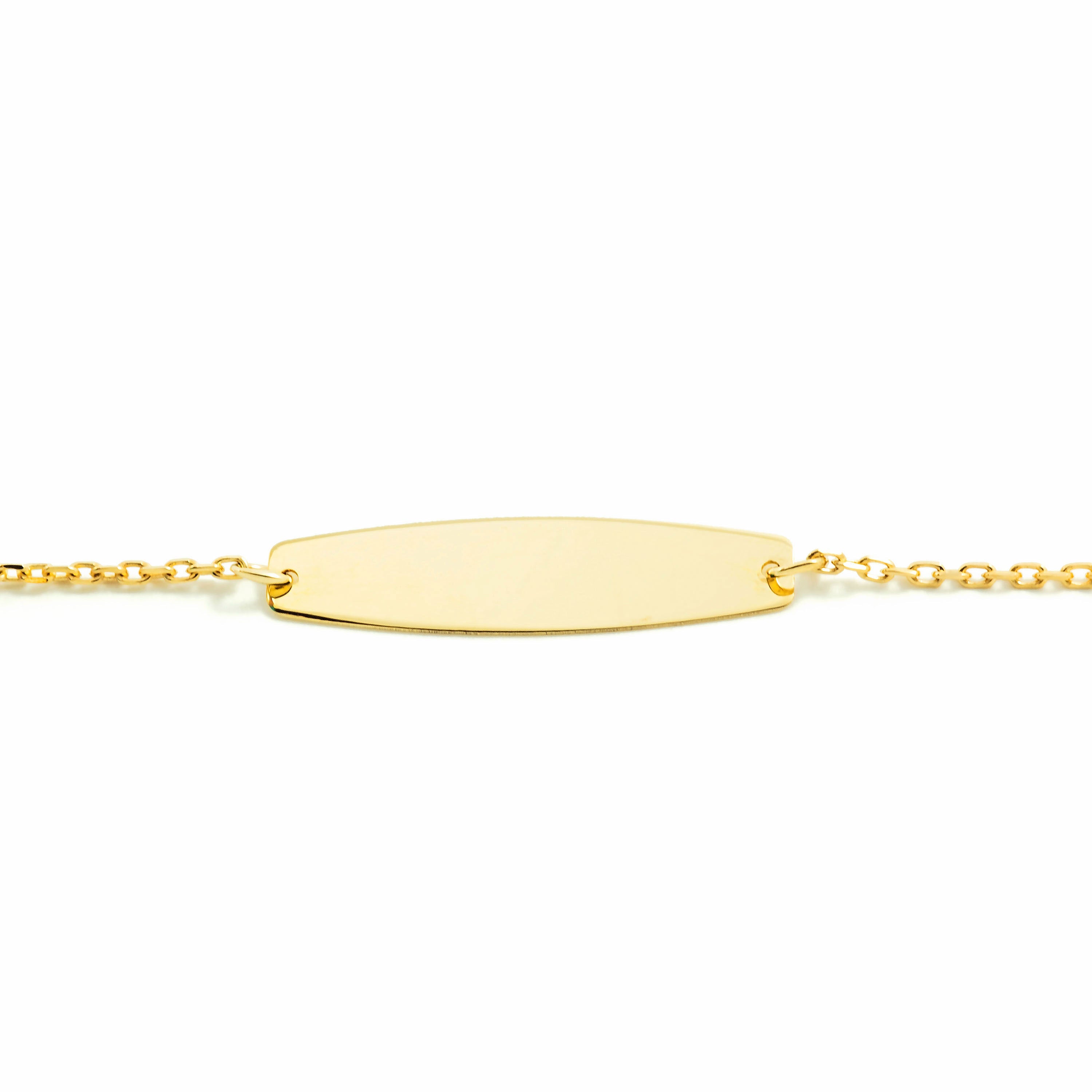 Pulsera Esclava Oro niña con corazón y perla 4 mm (9kts)